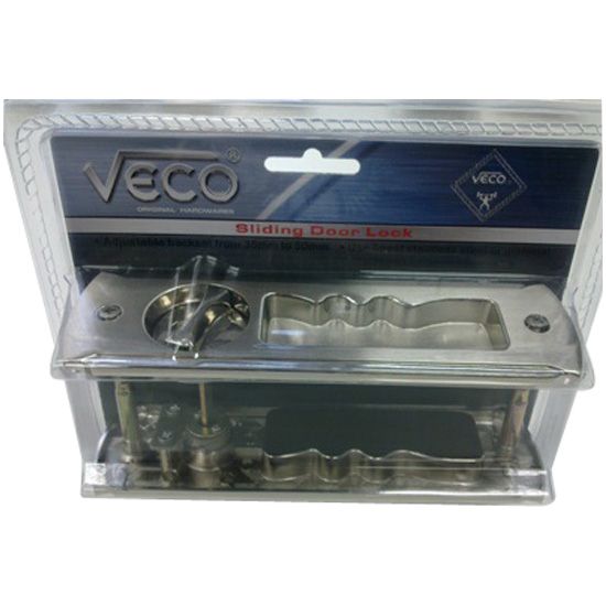 กุญแจบานเลื่อน VECO JA01 สีเงิน