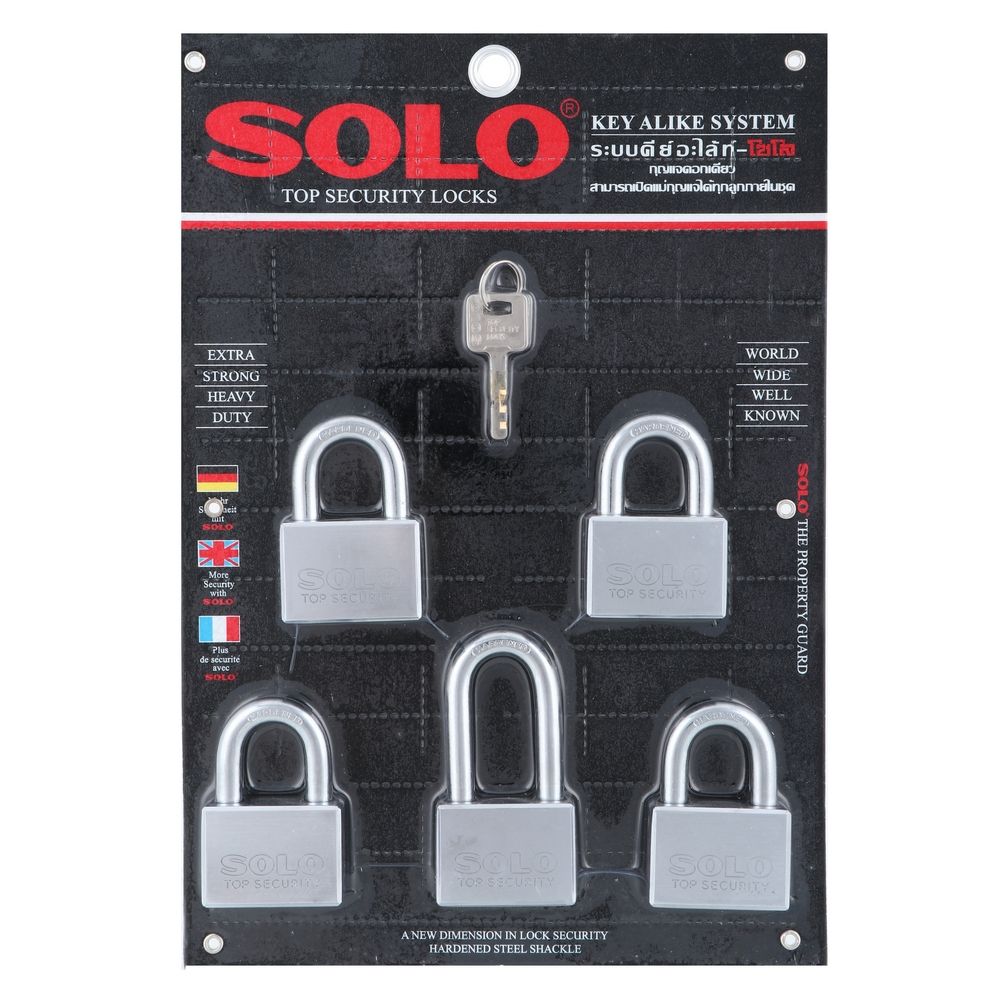 กุญแจ KA SOLO 4507SQC CR4L1 50 มม. CR 5 ตัว/ชุด