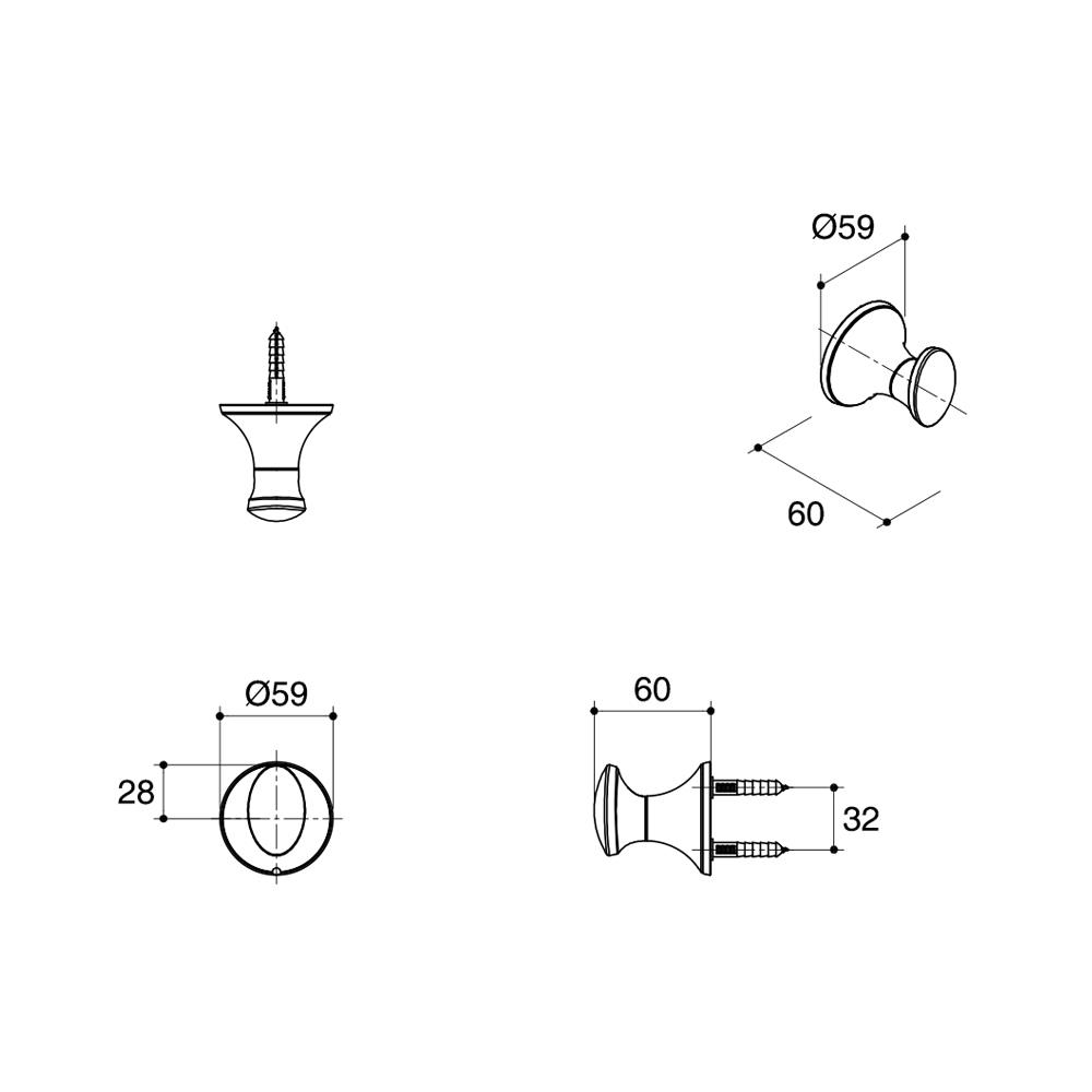 ขอแขวนผ้า KOHLER K-13433T-CP โครเมียม