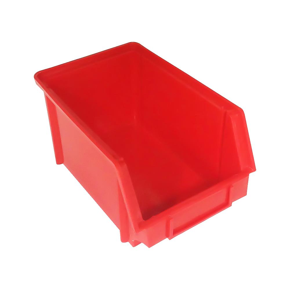 กล่องเครื่องมือพลาสติก DIY ขนาดกลาง 9 นิ้ว สีแดง