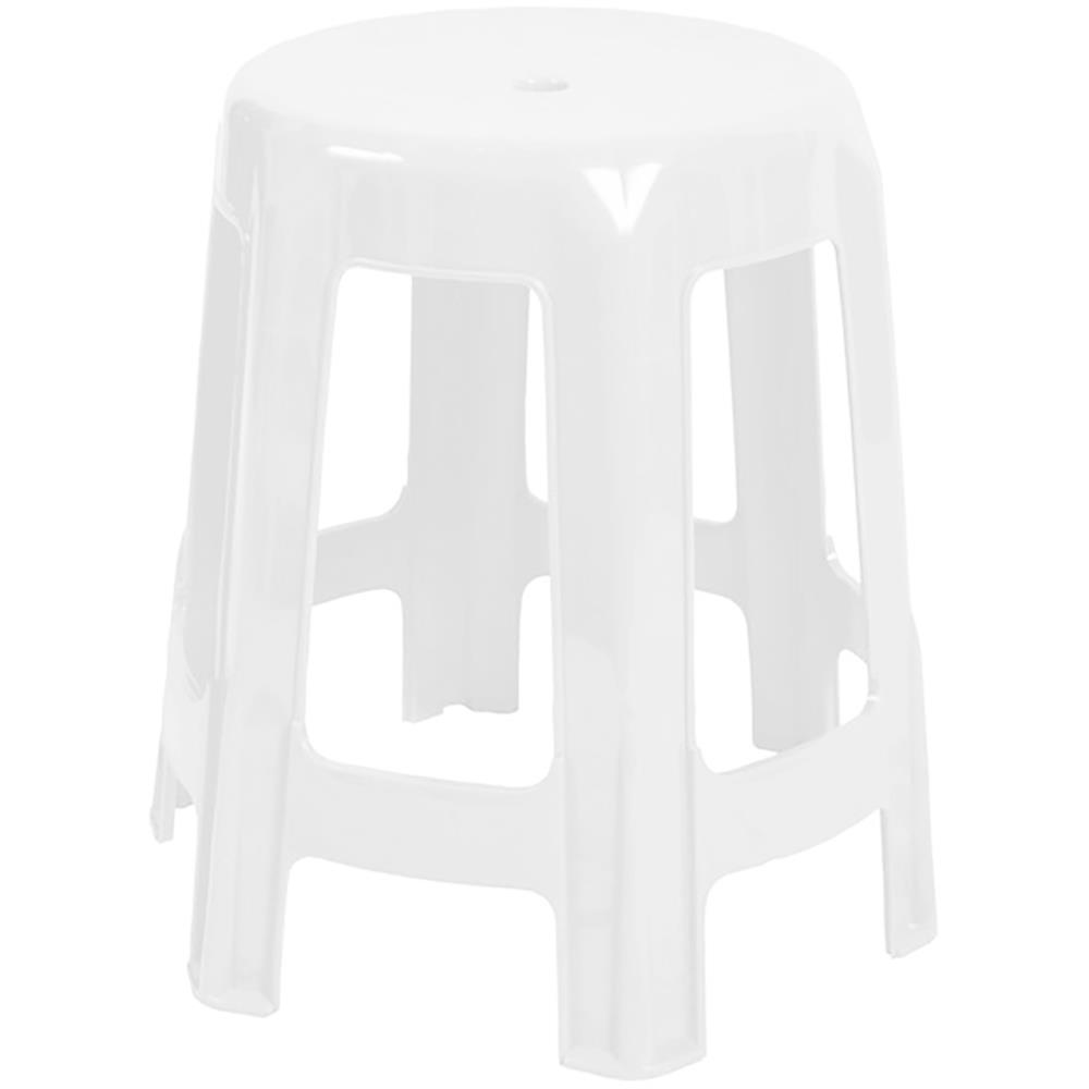 เก้าอี้พลาสติกกลม SPRING สีขาว