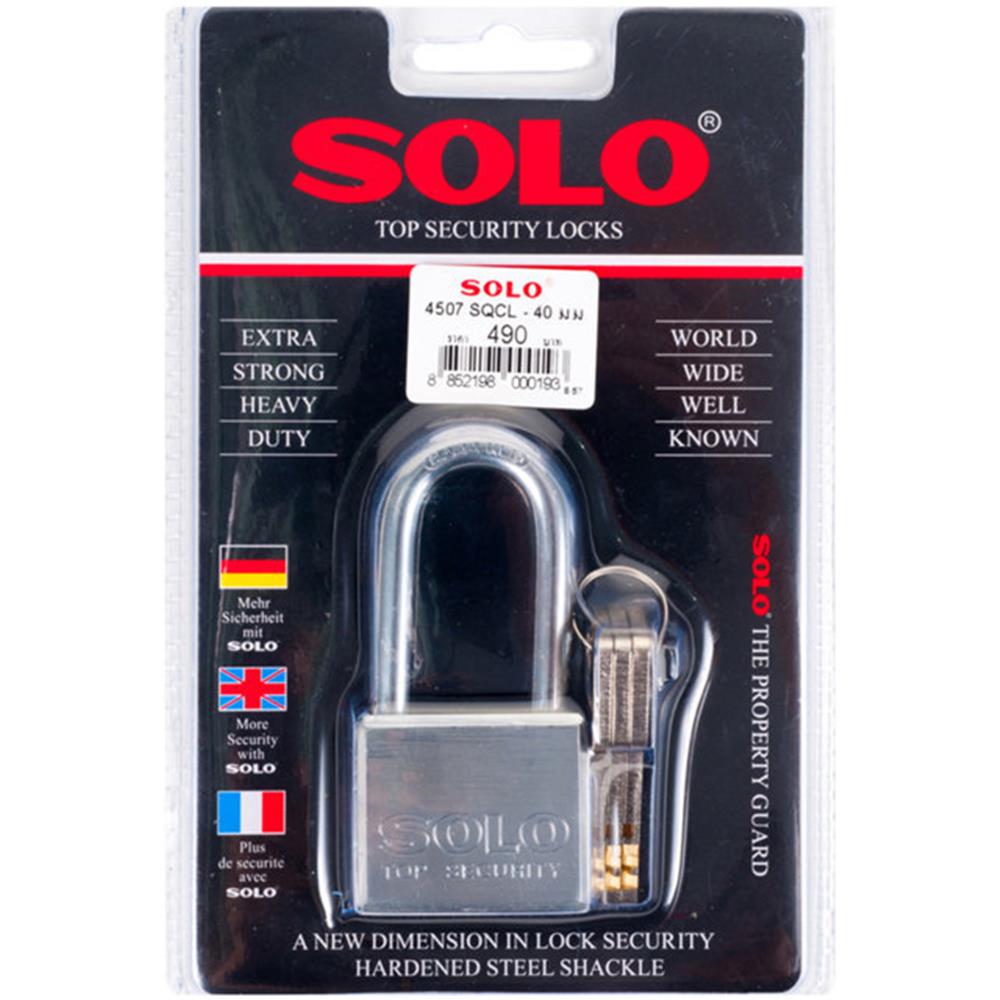 กุญแจลูกปืน SOLO 4507SQC-40L 40 มม.