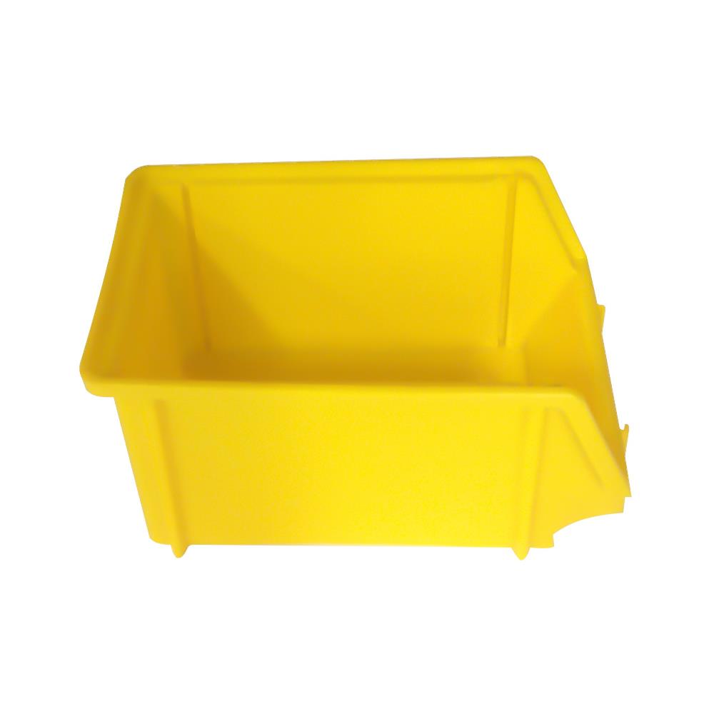 กล่องเครื่องมือพลาสติก DIY ขนาดกลาง 9 นิ้ว สีเหลือง
