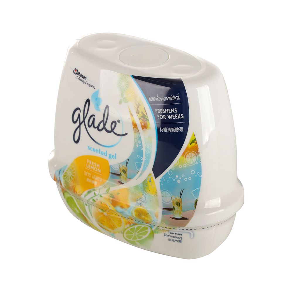 AIR FRESHENER GEL GLADE SCENTED 180G LEMON