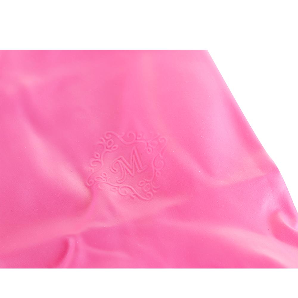 ถุงมือยาง PVC SHALDAN ฟรีไซส์ สีชมพู