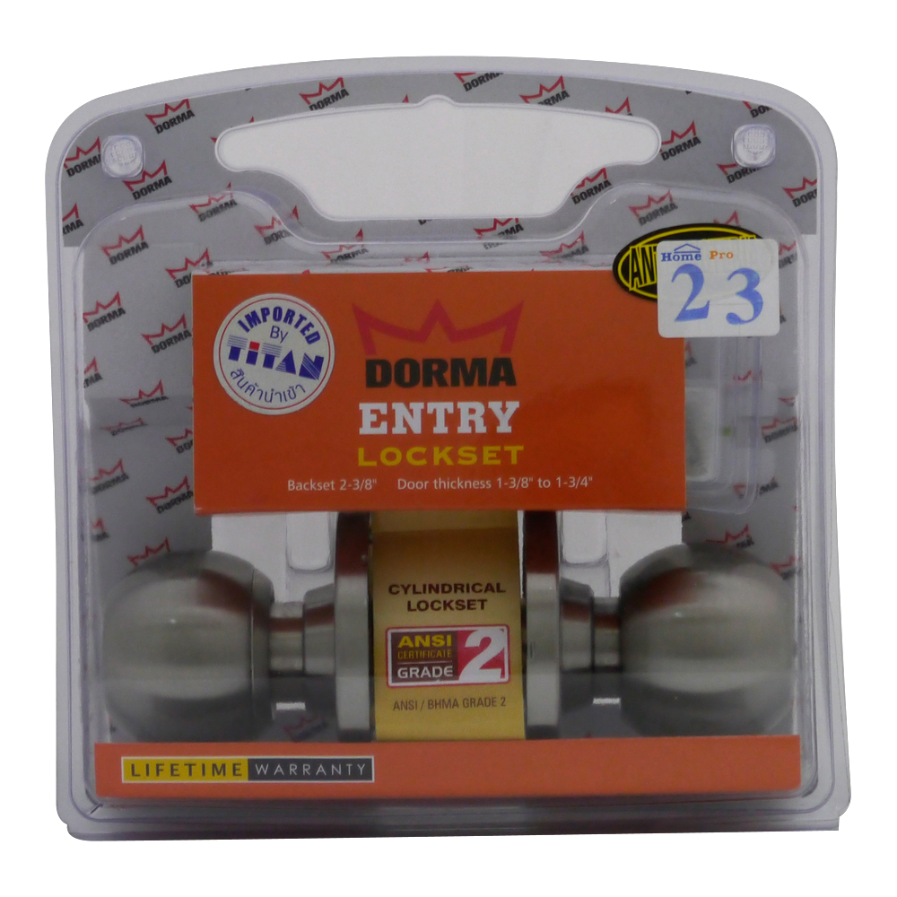 DORMA DA2 ENT US32D สเตนเลส ENTRANCE KNOB