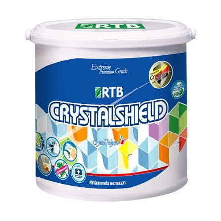 สีน้ำทาภายนอก RTB CRYSTAL SHIELD BASE A กึ่งเงา 2.5 แกลลอน_0