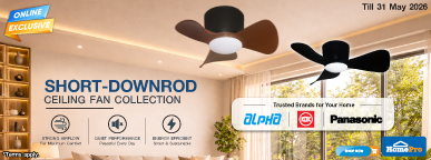 APR SHORT DOWN ROD CEILING FAN 2026