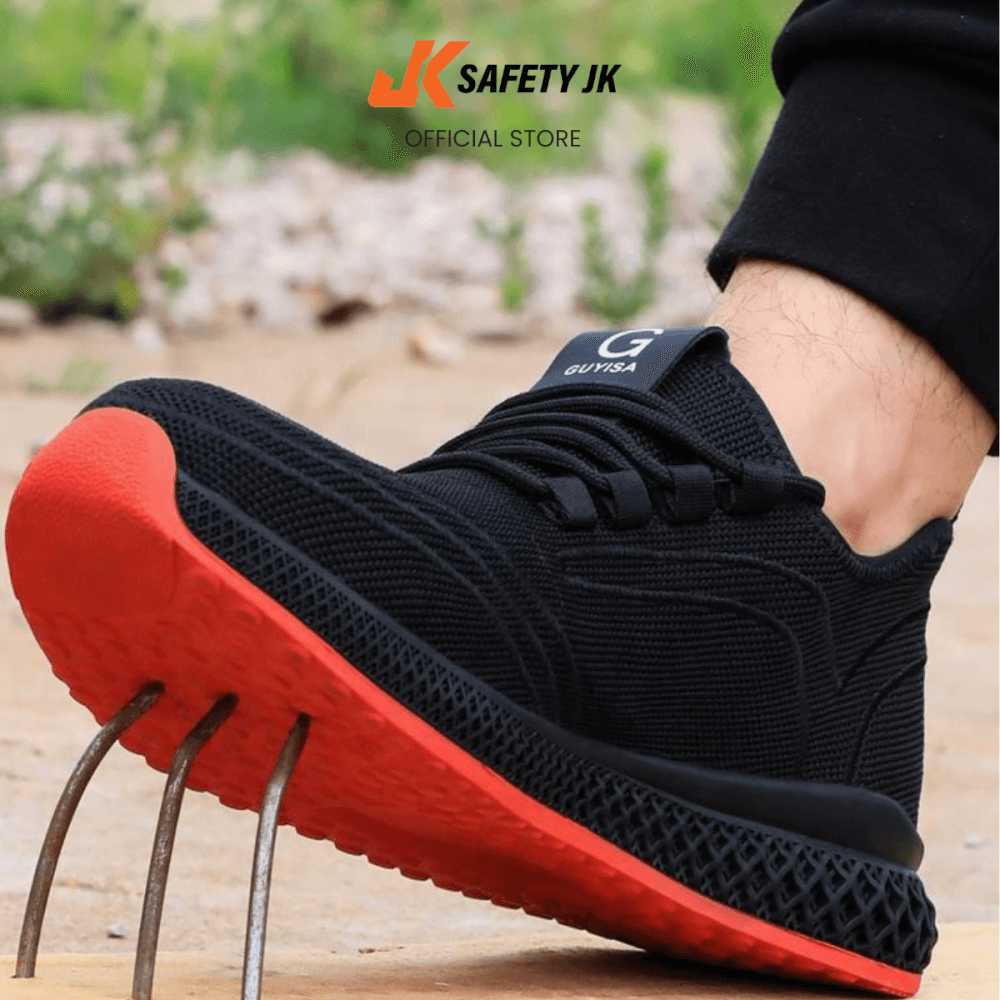 รองเท้าเซฟตี้ SAFETY JK รุ่น SJK-2217 เบอร์ 41 หัวเหล็ก กันลื่น น้ำหนักเบา ทรงสปอร์ต_4