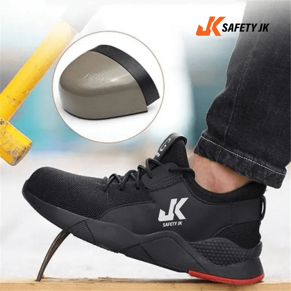 รองเท้าเซฟตี้ SAFETY JK รุ่น SJK-2207 เบอร์ 41 หัวเหล็ก กันลื่น น้ำหนักเบา ทรงสปอร์ต