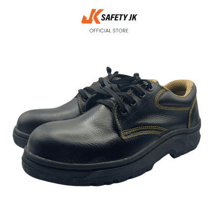 รองเท้าเซฟตี้หนังแท้ SAFETY JK รุ่น SJK-2202 เบอร์ 46 หัวเหล็ก กันน้ำมัน_0