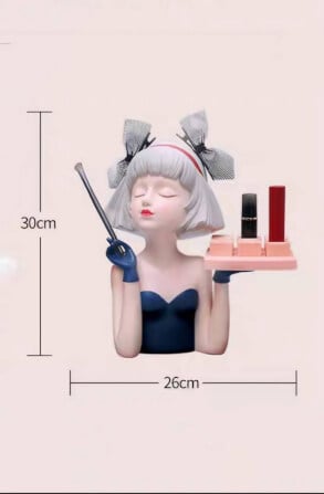 ถาดใส่เครื่องสำอางค์ 109inhome รุ่น ตุ๊กตาสาวเกาะอกน้ำเงิน _3