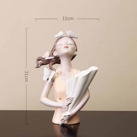 ตุ๊กตาแจกันหน้าผีเสื้อ 109inhome สีชมพู_4