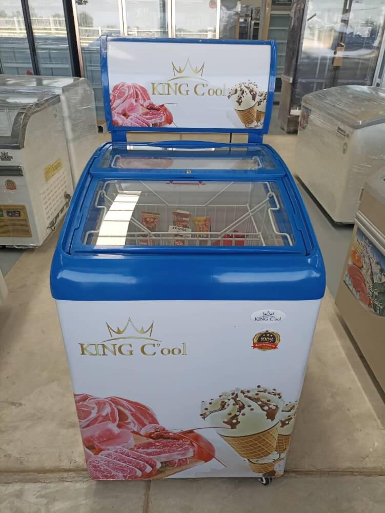ตู้แช่แข็งฝากระจก Kingcool KX-50GA สีขาว
