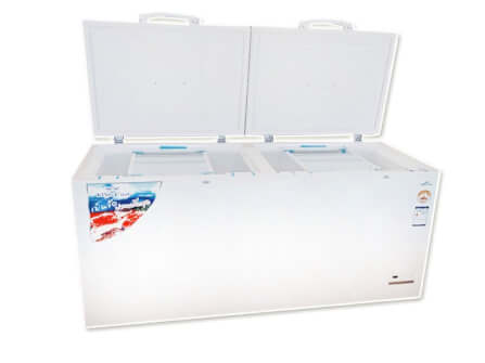ตู้แช่แข็งฝาทึบมีกระจกข้างใน Kingcool 20 คิว สีขาว_0