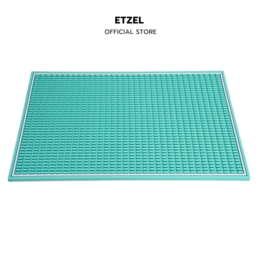 แผ่นยางกันลื่นสำหรับเคาน์เตอร์บาร์ ETZEL สีพาสเทล รุ่นหนาพิเศษ สีมินท์_0