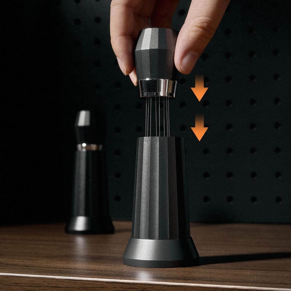 แทมเปอร์เข็มเกลี่ยผงกาแฟ ETZEL ฐานเหลี่ยม MAGNETIC NEEDLE POLYGON BASE