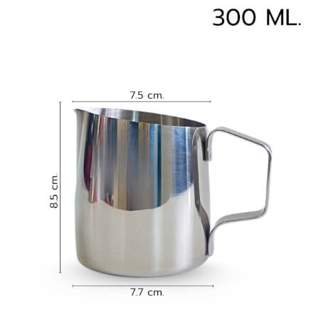 พิชเชอร์เหยือกฟองนมหัวตัดเฉียง ETZEL ขนาด 300 มล สแตนเลส_0