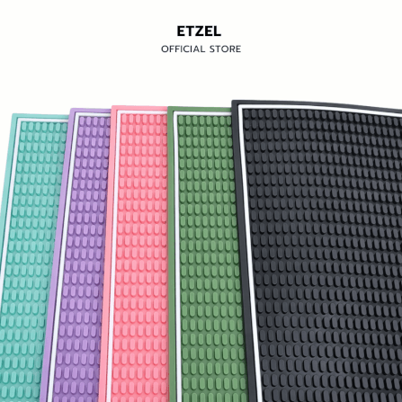 แผ่นยางกันลื่นสำหรับเคาน์เตอร์บาร์ ETZEL สีพาสเทล รุ่นหนาพิเศษ สีเขียวโอลีพ_2