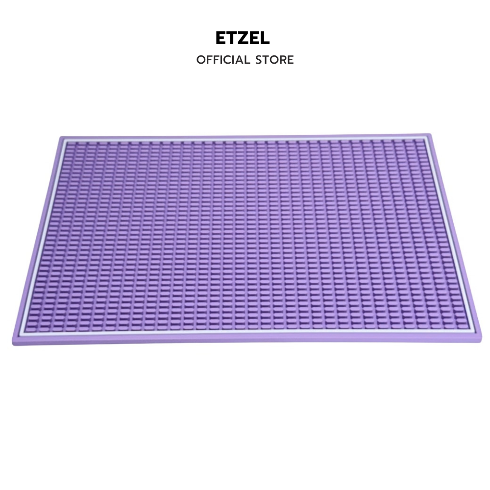 แผ่นยางกันลื่นสำหรับเคาน์เตอร์บาร์ ETZEL สีพาสเทล รุ่นหนาพิเศษ สีม่วง_0