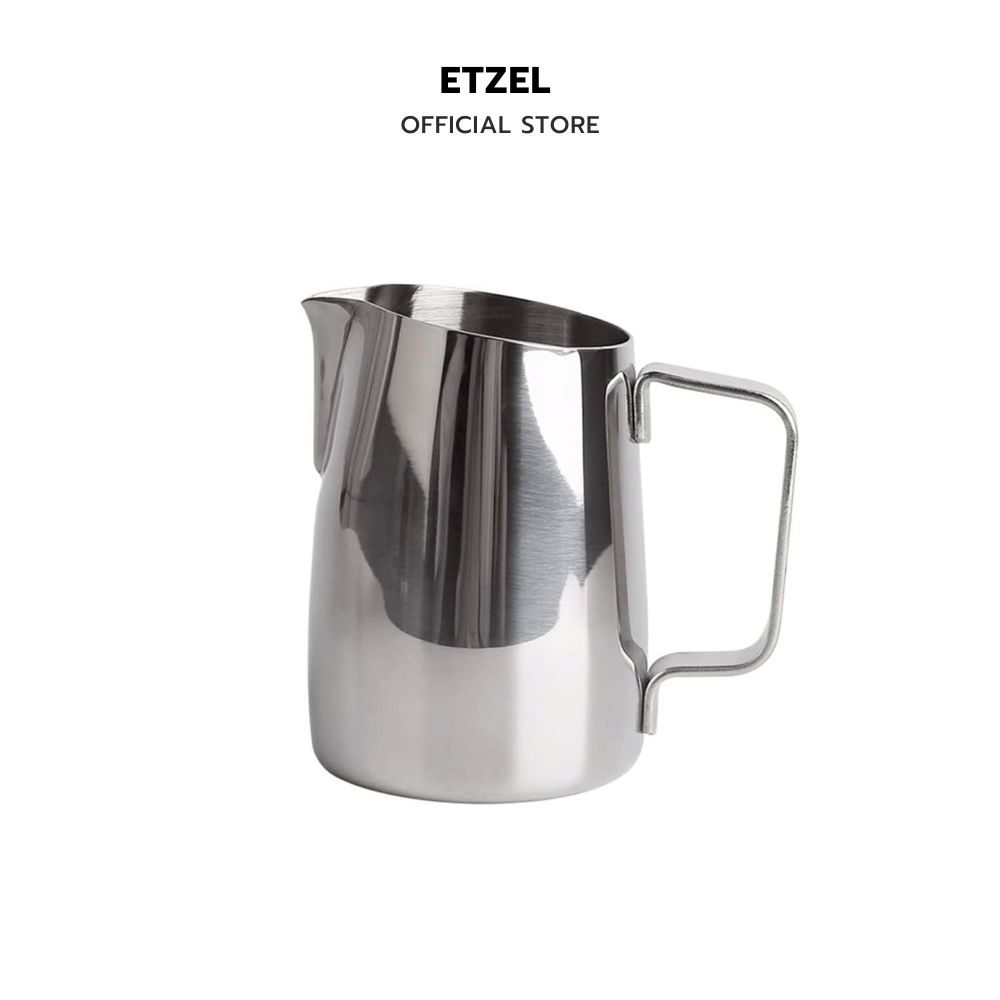 พิชเชอร์เหยือกฟองนมหัวตัดเฉียง ETZEL ขนาด 300 มล สแตนเลส_0