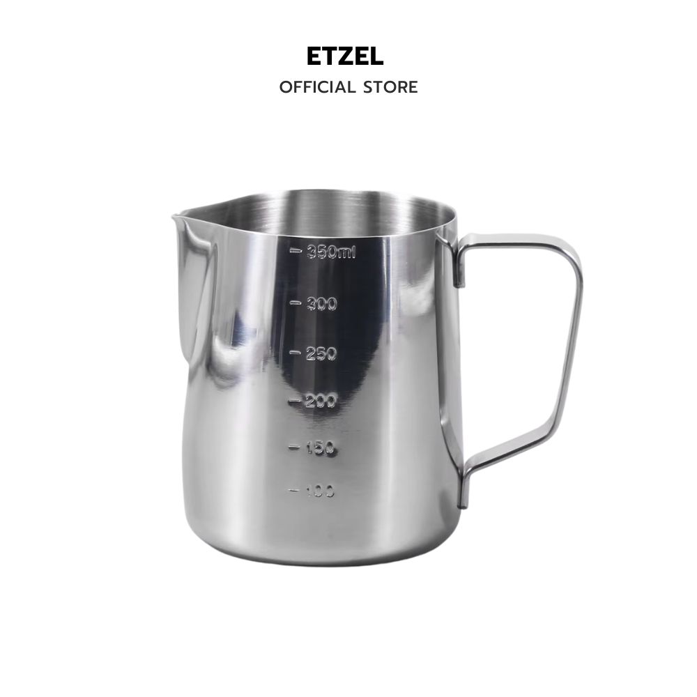 พิชเชอร์ตีฟองนม ETZEL ขนาด 350 มล. สแตนเลส (มีขีดวัด)_0