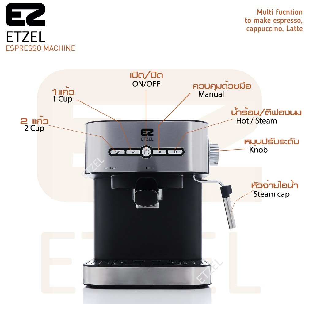 เครื่องชงกาแฟ ETZEL SN203C (ชงกาแฟแคปซูลได้)_3