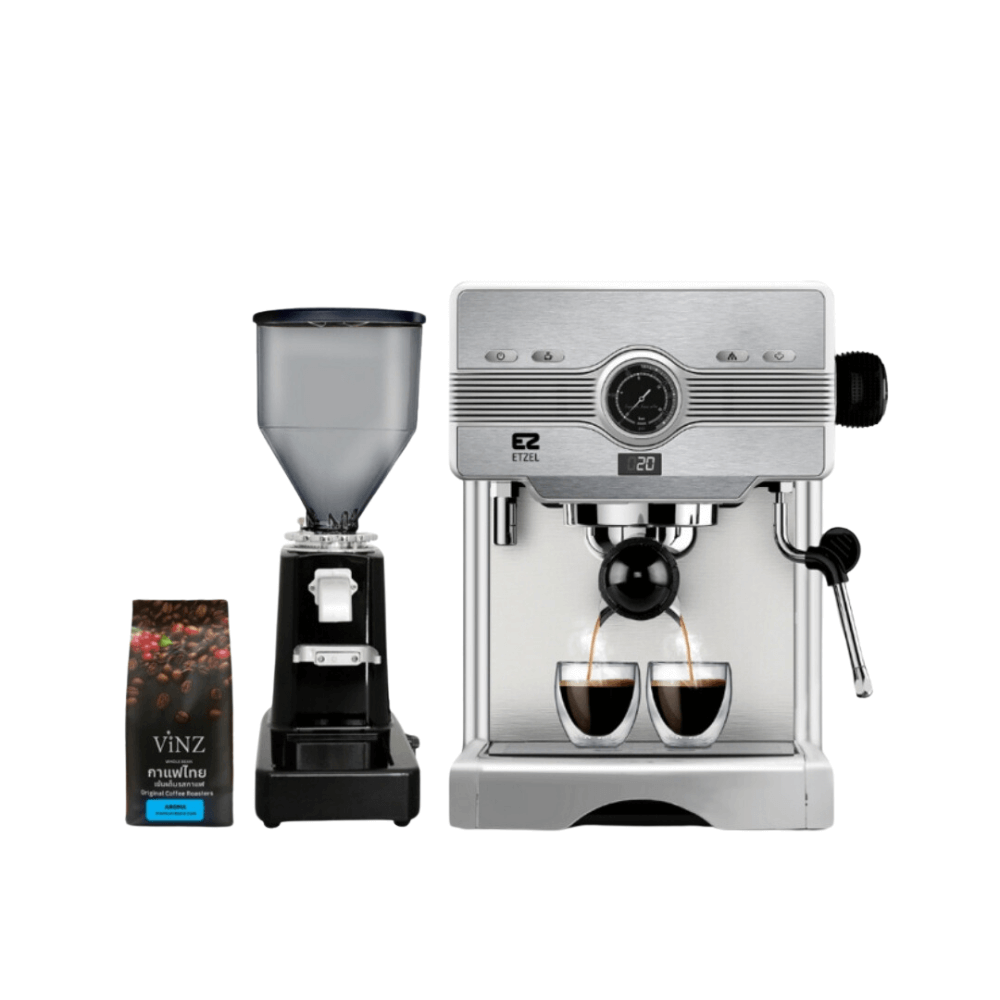 เครื่องชงกาแฟ ETZEL SN603 + เครื่องบดเมล็ดกาแฟ ETZEL SN019 _0