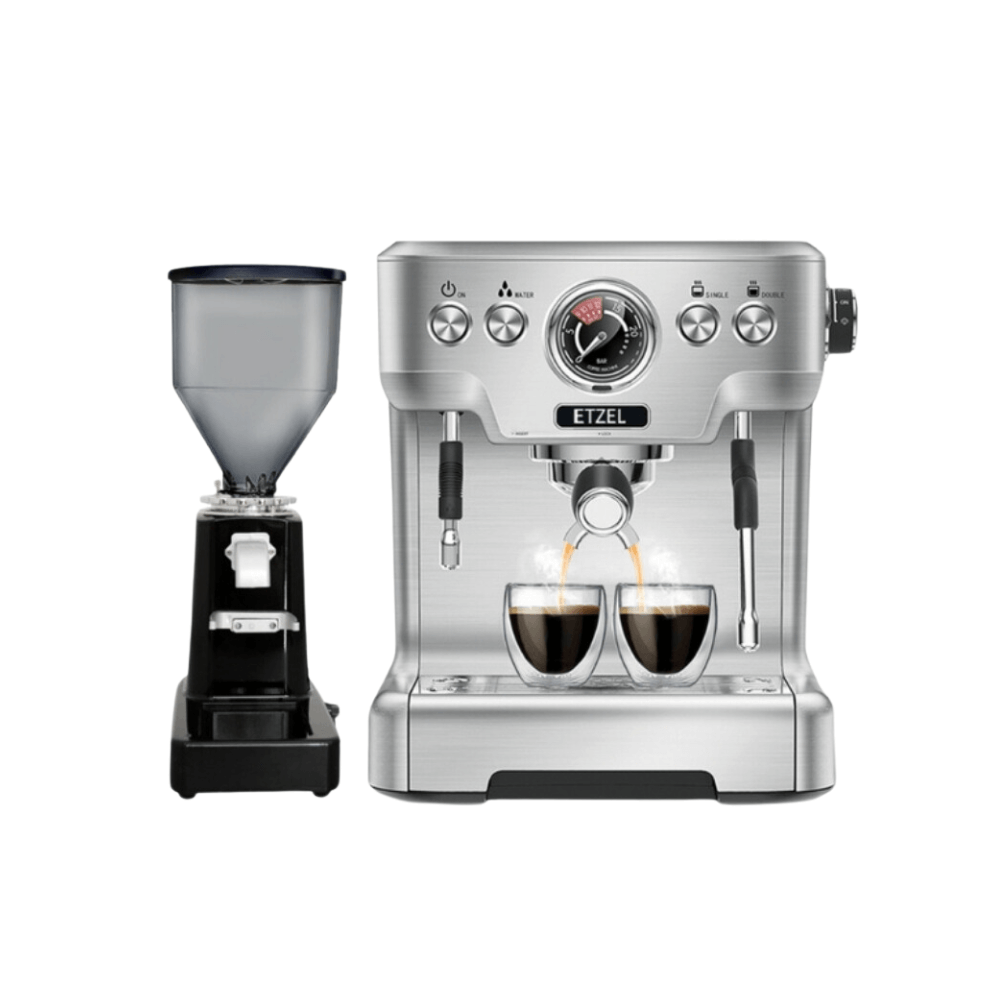 เครื่องชงกาแฟ ETZEL SN6570 + เครื่องบดเมล็ดกาแฟ ETZEL SN019 (Set สำหรับเปิดร้าน)_0