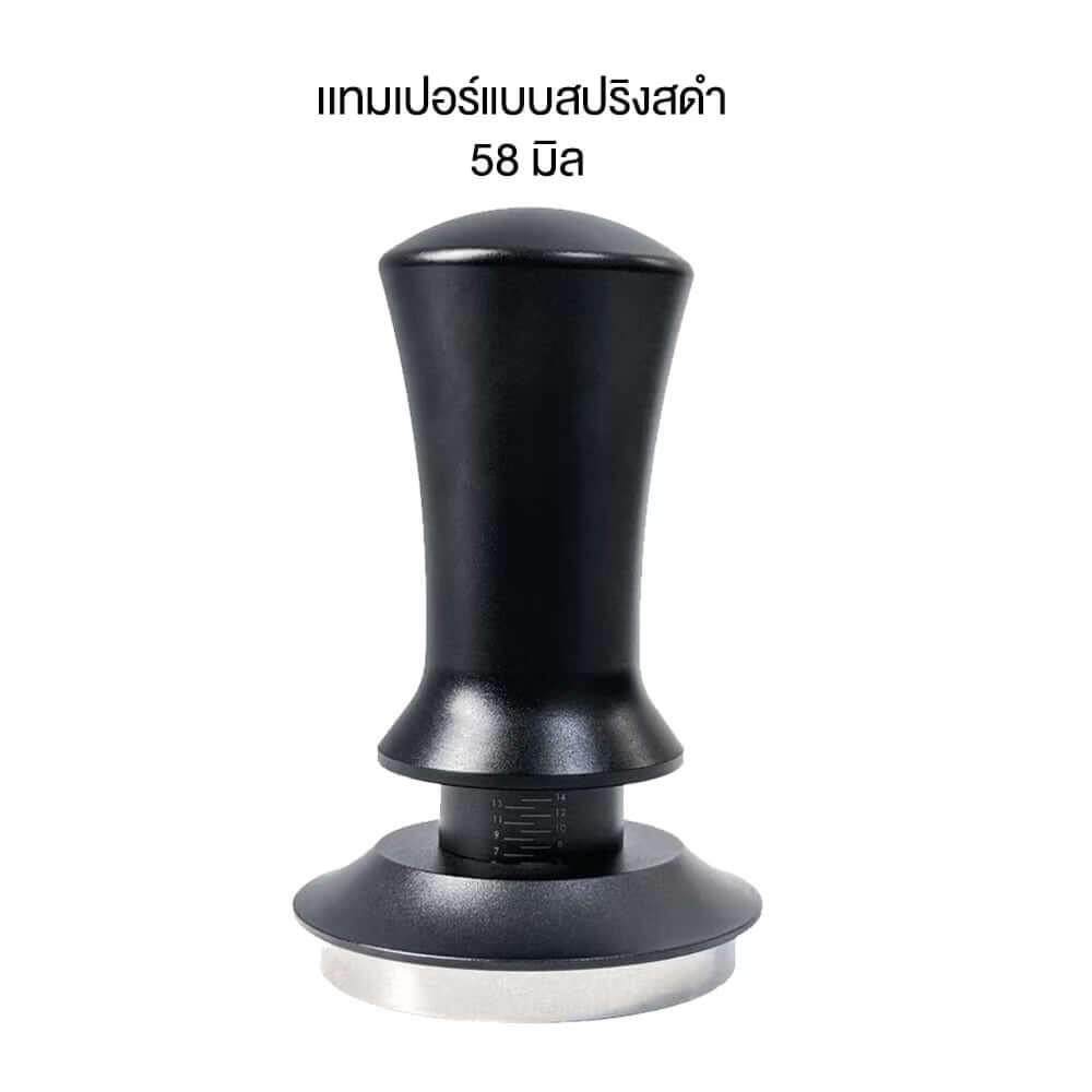 เเทมเปอร์แบบสปริง ETZEL ปรับแรงกดได้ ที่กดกาแฟ ขนาด 58mm สีดำ (ไม่มีโลโก้)_0