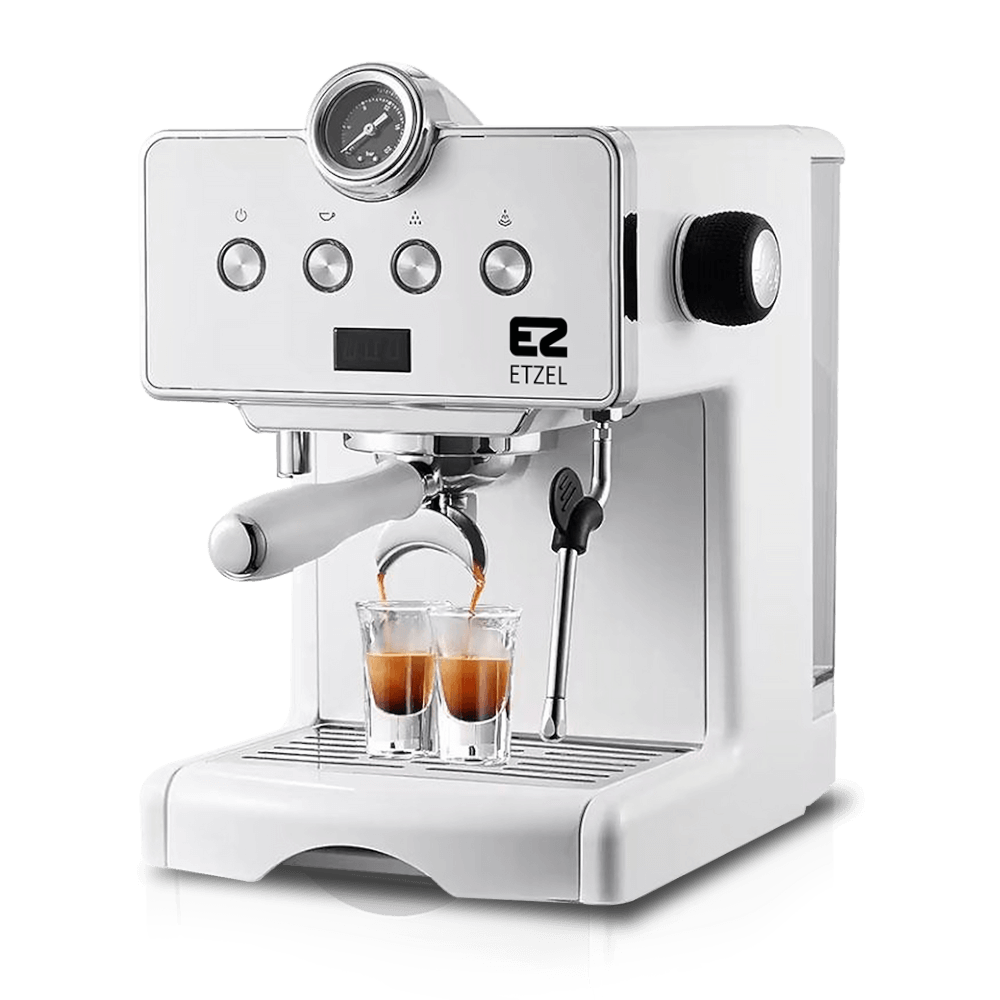 เครื่องชงกาแฟ ETZEL รุ่น SN610 แรงดัน 20 บาร์ เครื่องชงกาแฟเอสเพรสโซ่กึ่งอัตโนมัติ (สีขาว)_0