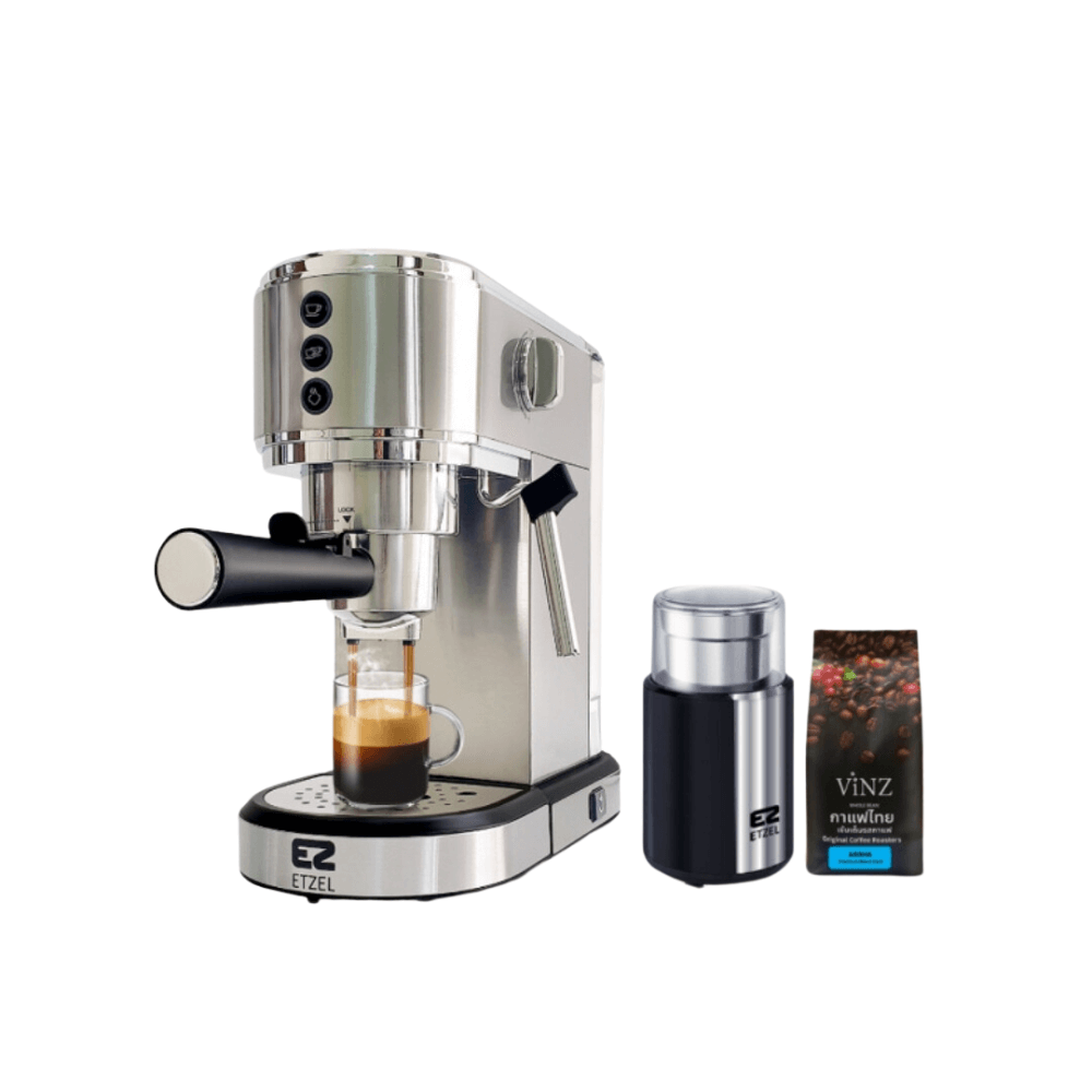 เครื่องชงกาแฟสด ชงแคปซูลได้ ETZEL รุ่น SN685และเครื่องบดรุ่น ETZEL SN7820 ฟรี! กาแฟดอยช้าง 250 กรัมและกาแฟแคปซูล_1