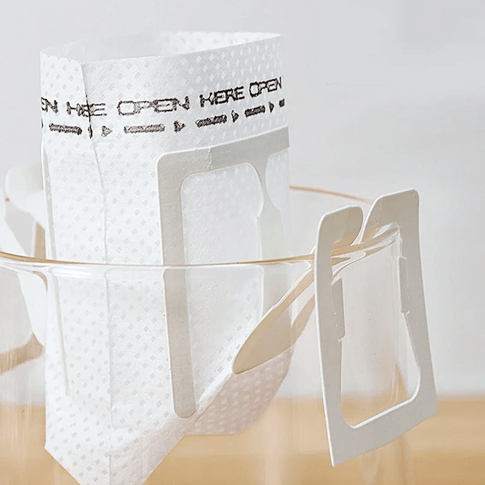 ถุงกรองกาแฟ ETZEL ถุงดริปกาแฟ แบบมีหูแขวน 50 ซอง Drip Coffee filter bag แบบพกพา ใช้แล้วทิ้ง