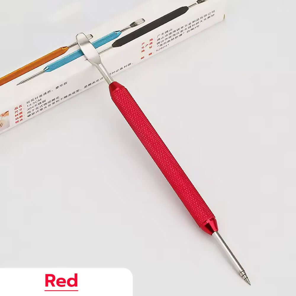 ปากกาวาดลายลาเต้อาร์ต ETZEL 	สแตนเลส ขนาด 13.5 CMสีแดง
