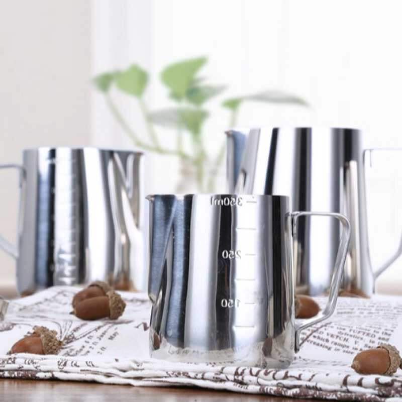 พิชเชอร์ตีฟองนม ETZEL ขนาด 350 มล. สแตนเลส (มีขีดวัด)
