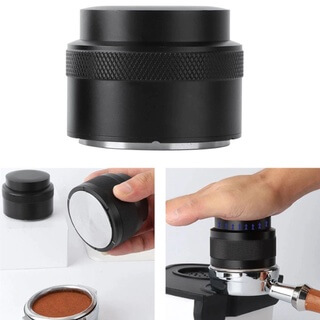 ที่กดกาแฟ แบบสปริง หน้าเรียบ ETZEL ขนาด 58 มม. สีเงิน