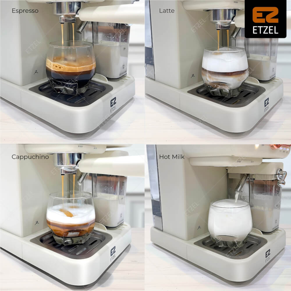 เครื่องชงกาแฟทำฟองนมอัตโนมัติ ETZEL รุ่น SN309 แรงดัน 20 บาร์ (ชงแบบแคปซูลได้)_4