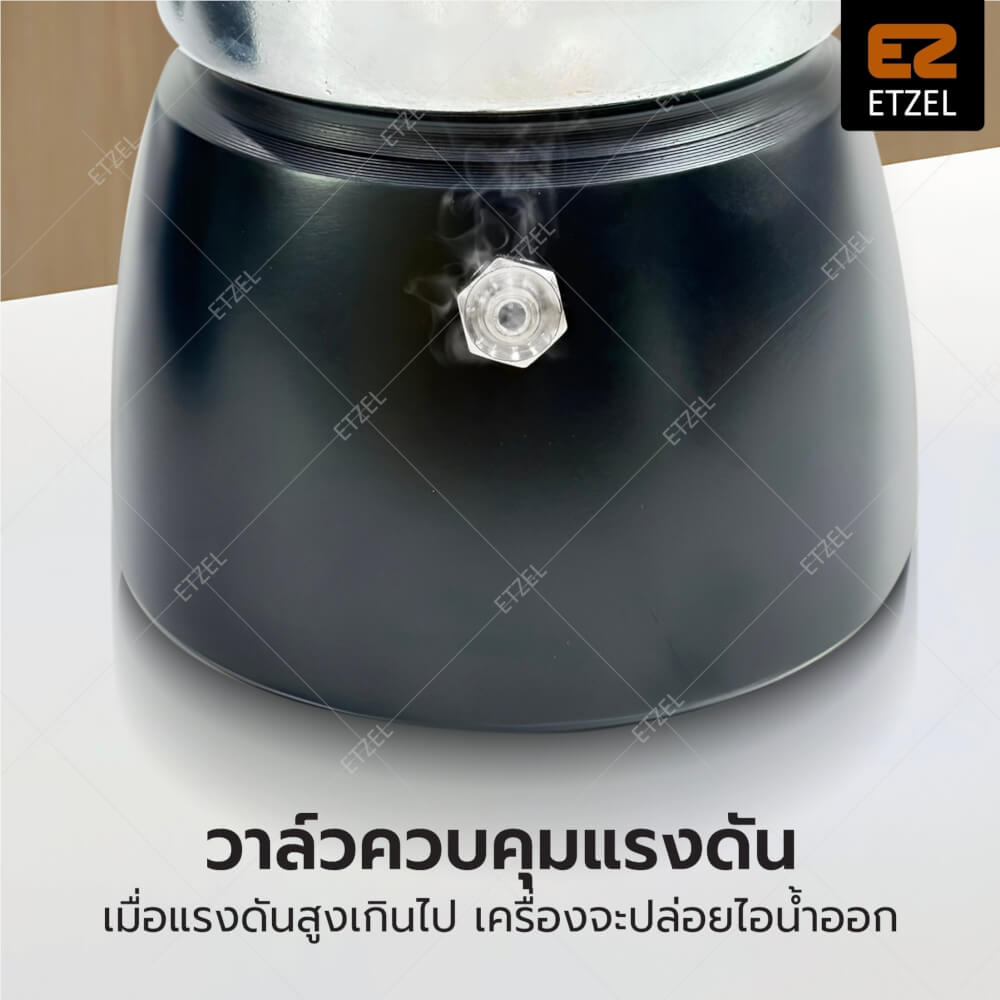 เครื่องทำฟองนมอัตโนมัติ ETZEL  รุ่น SN987 แบบ 5 in 1 พร้อมโมก้าพอท