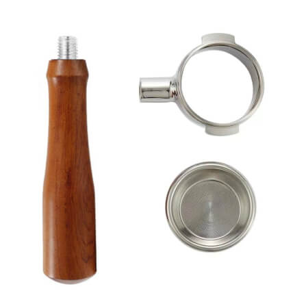 ด้ามชงกาแฟ Bottomless หัวชงกาแฟ E61 ETZEL stainless (สองหู) ขนาด 58 mm_1