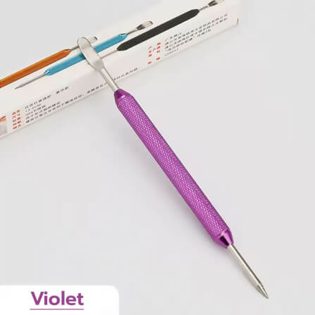 ปากกาวาดลายลาเต้อาร์ต ETZEL 	สแตนเลส ขนาด 13.5 CM สีม่วง_2
