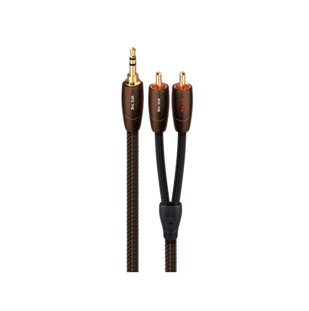 AudioQuest Big Sur 3m – Cavo Audio RCA Stereo 2 X RCA, Conduttori In Rame PSC, Connettori Placcati Oro