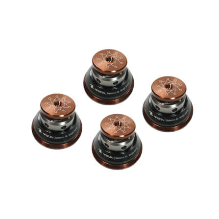 ฐานรองเครื่อง HIFISTAY : BALLERINO 45 SINGLE SWING (45 MM) SET OF 4 (BLACK/SILVER)_0