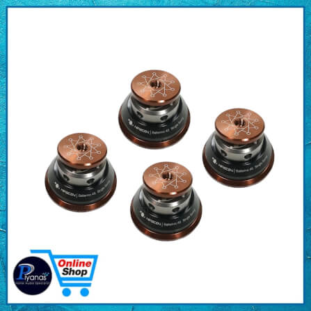 ฐานรองเครื่อง HIFISTAY : BALLERINO 45 SINGLE SWING (45 MM) SET OF 4 (BLACK/SILVER)_1