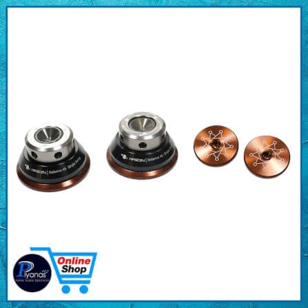 ฐานรองเครื่อง HIFISTAY : BALLERINO 45 SINGLE SWING (45 MM) SET OF 4 (BLACK/SILVER)_2