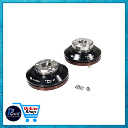 ฐานรองเครื่อง HIFISTAY : BALLERINO 80 DOUBLE SWING (80 MM) SET OF 8 (BLACK/SILVER)_2