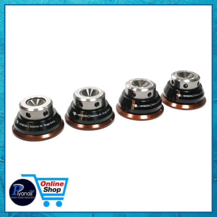 ฐานรองเครื่อง HIFISTAY : BALLERINO 45 SINGLE SWING (45 MM) SET OF 4 (BLACK/SILVER)_3