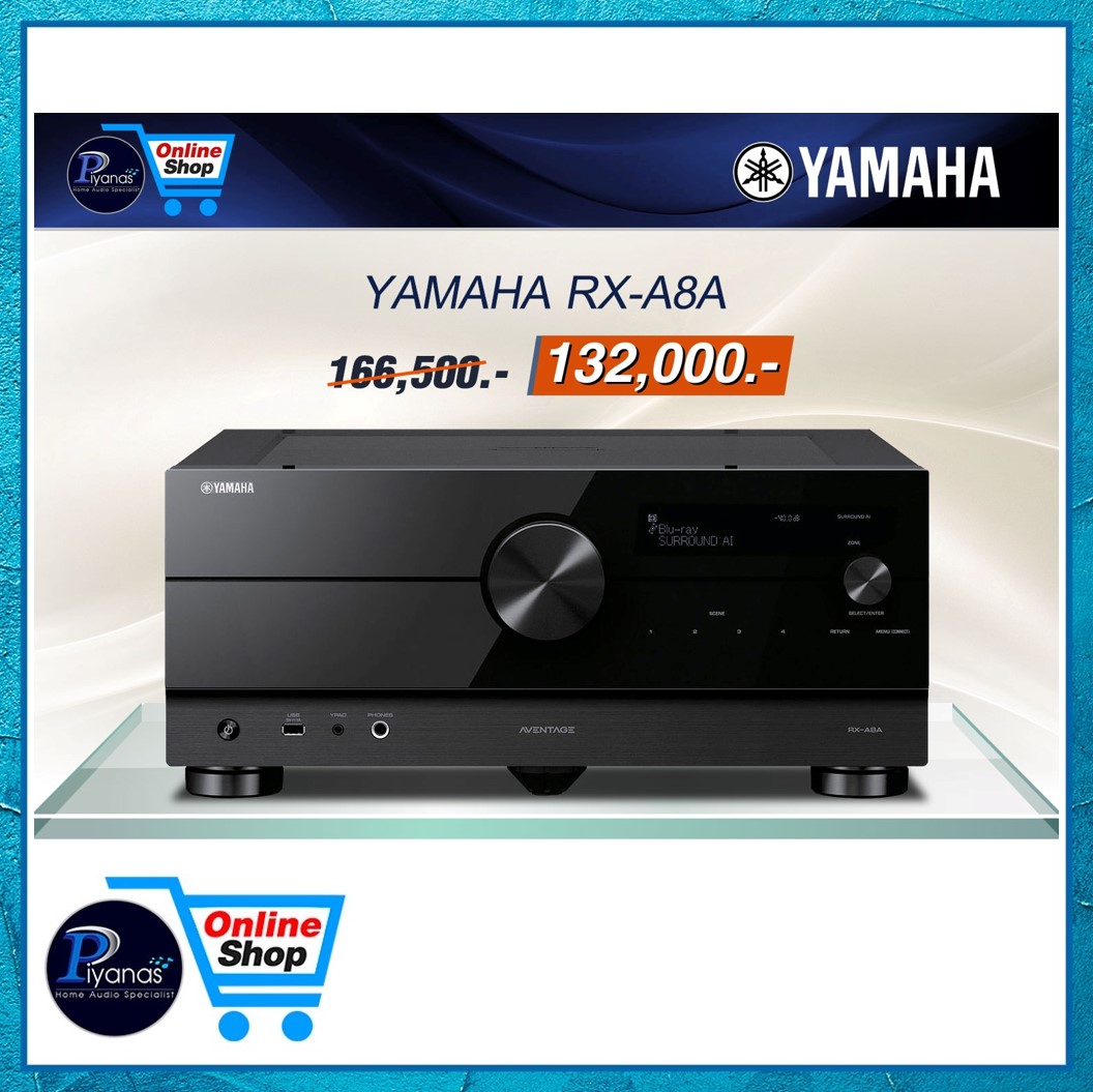 รีซีฟเวอร์ A/V YAMAHA : RX-A8A  (สีดำ)_4