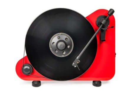 เครื่องเล่นแผ่นเสียง PROJECT :VT-E BT (พร้อมหัวเข็ม ORTOFON รุ่น OM5E) (สีแดง)