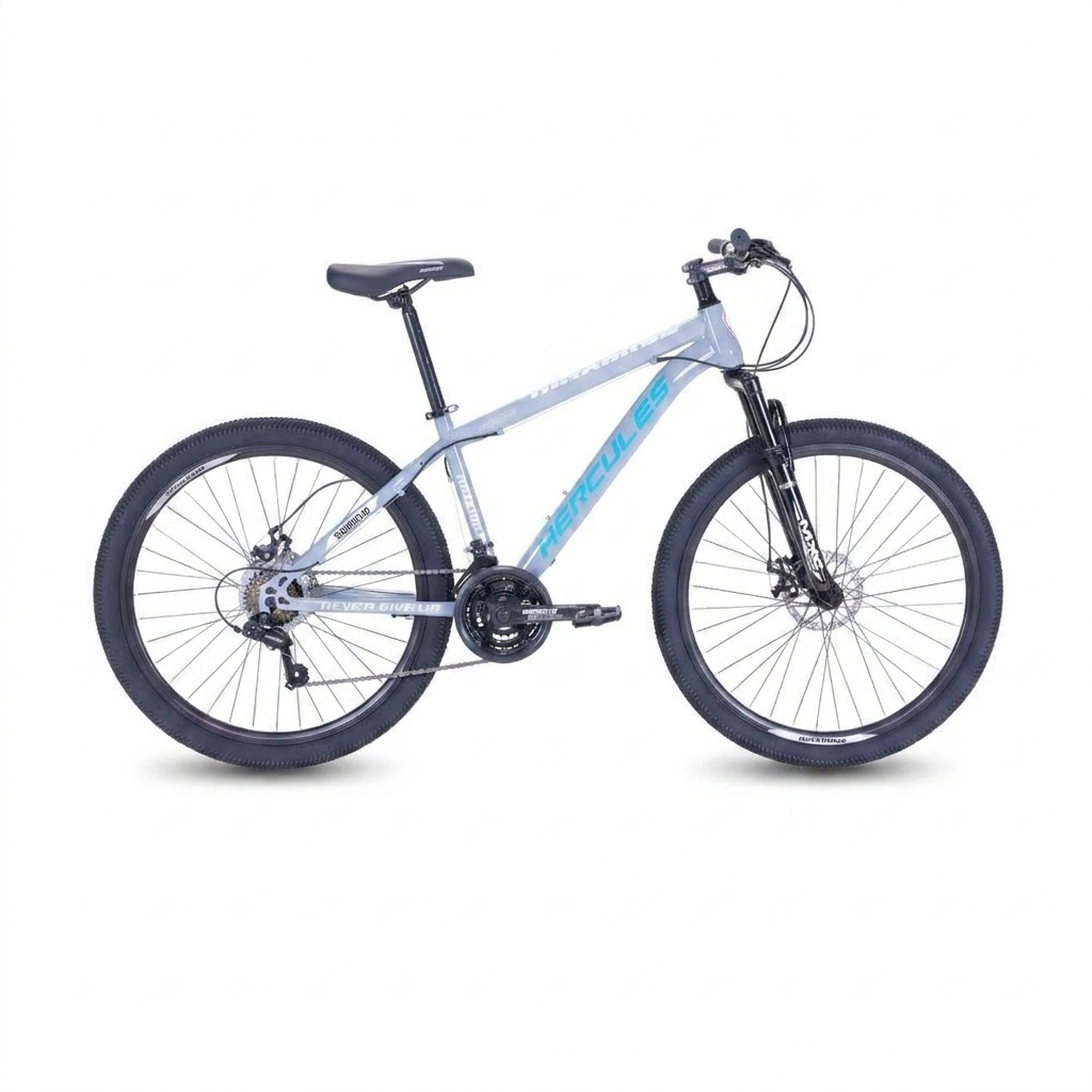 จักรยานเสือภูเขา MAXIMAS รุ่น HERCULES สีเทา ล้อ 26 นิ้ว เกียร์ SHIMANO 21สปีด_0