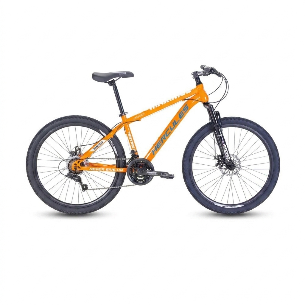 จักรยานเสือภูเขา MAXIMAS รุ่น HERCULES สีส้ม ล้อ 26 นิ้ว เกียร์ SHIMANO 21สปีด